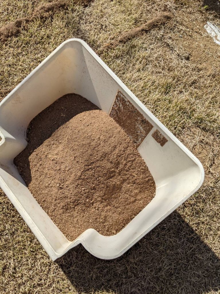 芝生に発酵けいふん